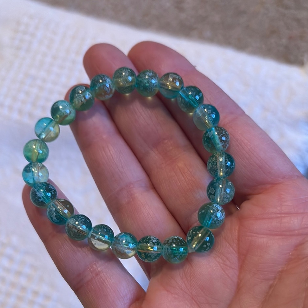 Crackle Homemade Beaded Bracelet